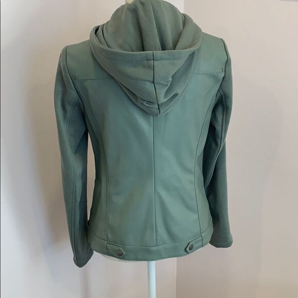Aqua Mint Green Moto Jacket - Size Small - Picture 2 of 4